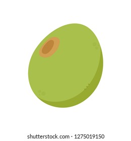 Peas cartoon vector. symbol. logo design.