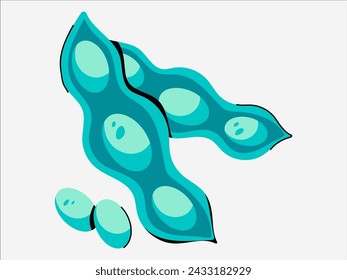 peas design with modern illustration concept style for badge farm agriculture sticker illustration