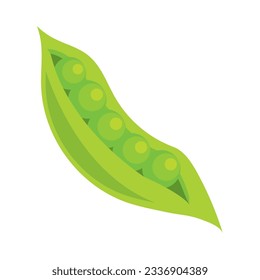 peas fresh vegetable icon design isolated