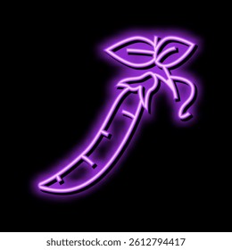 peas green neon light sign vector. peas green sign. isolated symbol illustration