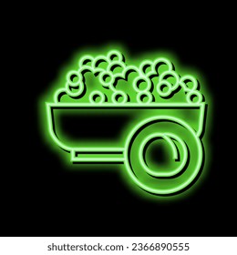 peas groat neon light sign vector. peas groat illustration