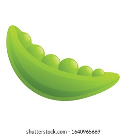 Peas icon. Cartoon of peas vector icon for web design isolated on white background