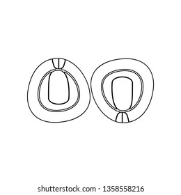 peas icon. Element of nuts for mobile concept and web apps icon. Outline, thin line icon for website design and development, app development