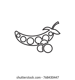 peas icon illustration isolated vector sign symbol