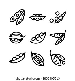 Peas icon or logo isolated sign symbol vector illustration - high quality black style vector icons
