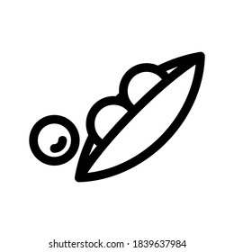 Peas icon or logo isolated sign symbol vector illustration - high quality black style vector icons
