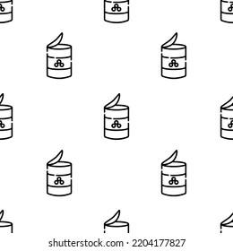peas icon pattern. Seamless peas pattern on white background.