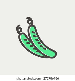 Línea delgada de icono de marea para web y móvil, moderno diseño minimalista plano. Icono del vector con contorno gris oscuro y color de desplazamiento en fondo gris claro.