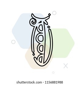 Peas icon vector can be used as png, Peas