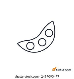 Peas icon vector illustration. Peas symbol isolated on white background
