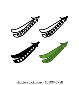 Peas icon vector symbol illustration