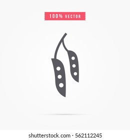 peas icon. vegetable sign