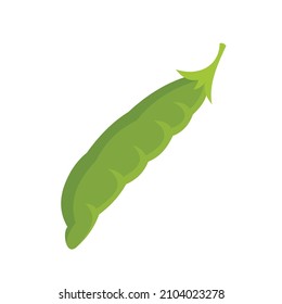 Peas Plant Icon Flat Illustration Peas Stock Vector (Royalty Free ...