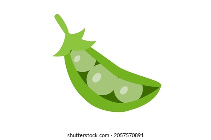 Peas in a pod design isolated on white background EPS 10.