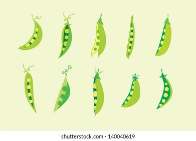 peas vector