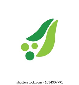 peas vector icon design template