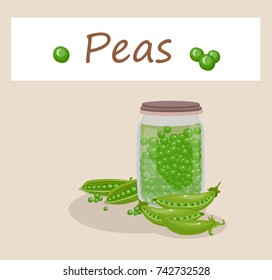 peas vector illustration