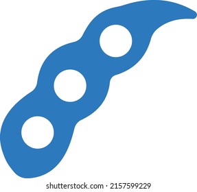 ilustración de peas Vector en un fondo transparente. Símbolos de calidad superior. Iconos vectoriales de glifos para diseño de conceptos y gráficos.
