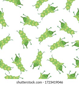Peas Vegetable Seamless Pattern would be perfect for fabric, textile, gift wrap, wallpaper, surface designer, background, backdrop, and ornament.