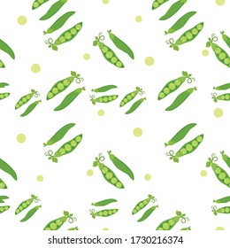 Peas Vegetable Seamless Pattern would be perfect for fabric, textile, gift wrap, wallpaper, surface designer, background, backdrop, and ornament.