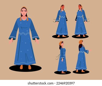 Peasant women's clothing in Egypt