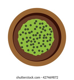 Pease pudding porridge with split yellow green peas