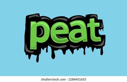 PEAT background writing vector design very cool and simple