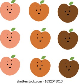 Caricatura de emoji vectorial de pelotas de turba