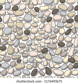 Pebble background, seamless pattern for your design