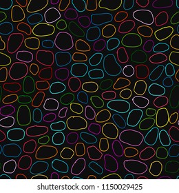 Pebble colorful background, seamless pattern for your design