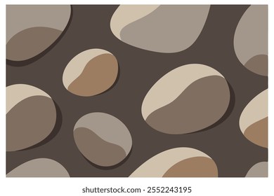 Pebble like pattern with muted earth tone seamless textured background