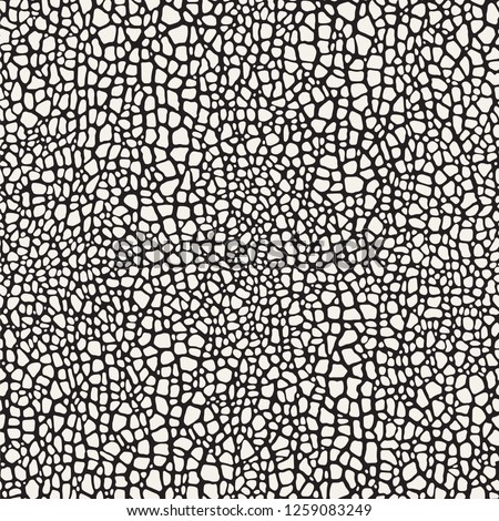 Pebble mosaic organic texture background. Vector seamless stone pattern