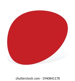 Pebble, stone or ink blot, blob. Mottle, speckle and stain icon. Liquid, fluid, gel drop design element. Ink stain irregular, random rounded shape