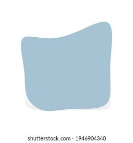 Pebble, stone or ink blot, blob. Mottle, speckle and stain icon. Liquid, fluid, gel drop design element. Ink stain irregular, random rounded shape