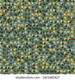 pebbles on green background seamless vector pattern