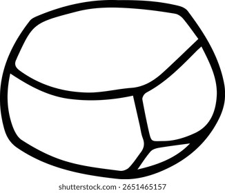 Pebbles and Rocks Vetor - Conjunto de Pedra Mínima Simples para Decoração Zen, Gráficos Spa e Uso de Cricut
