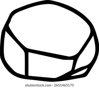 Pebbles and Rocks Vetor - Conjunto de Pedra Mínima Simples para Decoração Zen, Gráficos Spa e Uso de Cricut