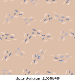 Pebbles seamless pattern. Beautiful texture gravel for fabric design. Repeated template stone in doodle style for fabric, wrapping paper, wallpaper, tissue. Vector illustration.