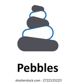 Icono de Vector de guijarros que puede modificarse o editarse fácilmente
