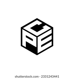 PEC letter logo design in illustration. Vector logo, calligraphy designs for logo, Poster, Invitation, etc.