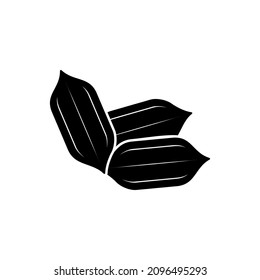 pecan beans icon, pecan beans vector sign symbol