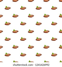 Pecan pattern seamless vector repeat for any web design