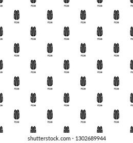 Pecan pattern seamless vector repeat geometric for any web design