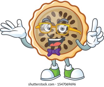 pecan pie geek with cartoon character shape