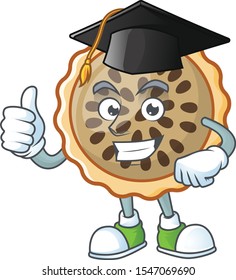 pecan pie graduation hat with cartoon character shape