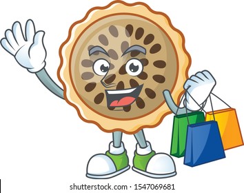 pecan pie shopping with cartoon character shape