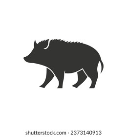 Peccary Icon on White Background - Simple Vector Illustration