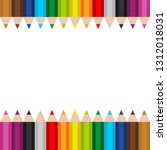 Pecil colors for school or kids background. Pencil colors with white background isolated.