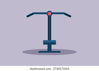 Peck Deck Fly propiedad de gimnasio. Concepto de la propiedad del gimnasio. Ilustración vectorial plana coloreada aislada