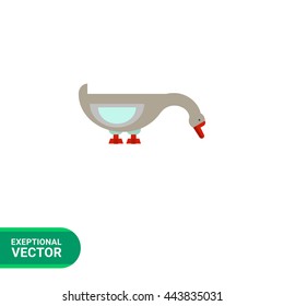 Pecking goose icon